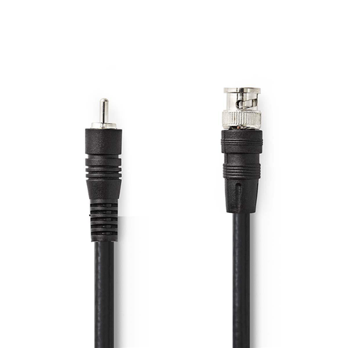 Câble vidéo BNC - RCA | BNC mâle - mâle RCA | 3,0 m | Noir
