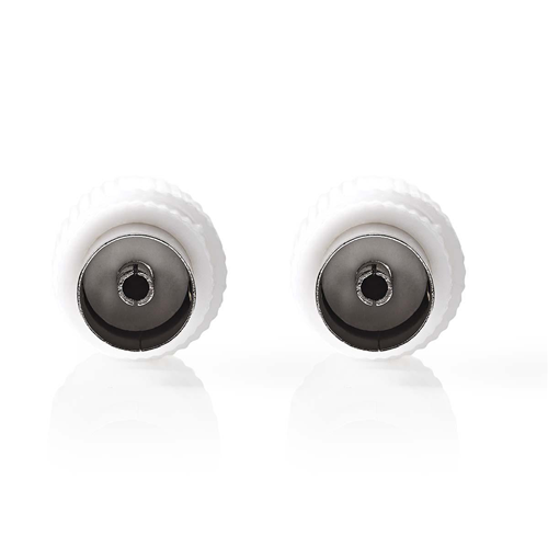 Connettore IEC (coassiale) | Femmina - 2 pezzi | Bianco