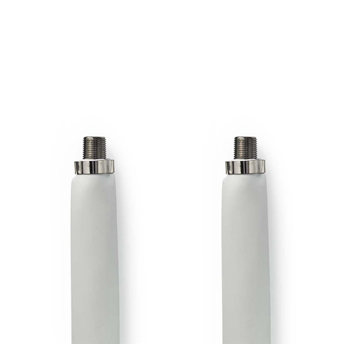 Satellite cable and antenna window | F Female - F Female | 0.2 m | White