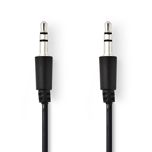 Stereo -Audiokabel | Gewinde 3,5 mm männlich - dünn männlich 3,5 mm | 1,0 m | Schwarz