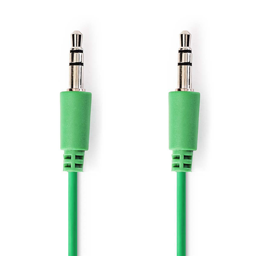 Cable de audio estéreo | Masculino de 3.5 mm - 3.5 mm masculino | 1.0 m | Verde