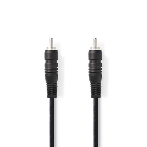 Câble audio numérique | Mâle RCA - mâle RCA | 2,0 m | Noir