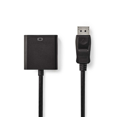 Cavo DisplayPort - DVI | DisplayPort maschio - DVI-D 24+1 pin femmina | 0.2 m | Nero