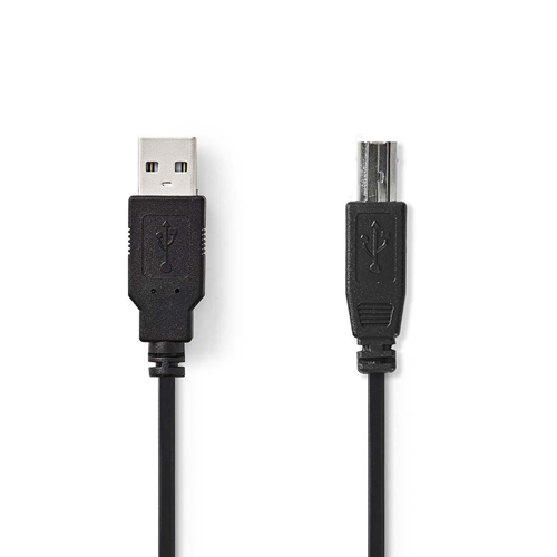 Cable USB 2.0 | Un macho - b macho | 2.0 m | Negro