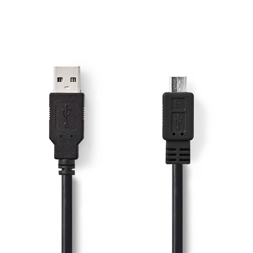 USB 2.0 cable | Male - Micro B Male | 3.0 m | Black