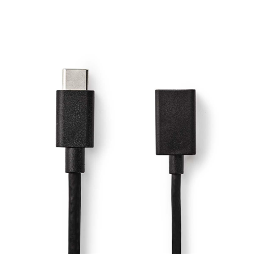USB 3.0 Kabel | Typ C männlich - weiblich | 0,15 m | Schwarz