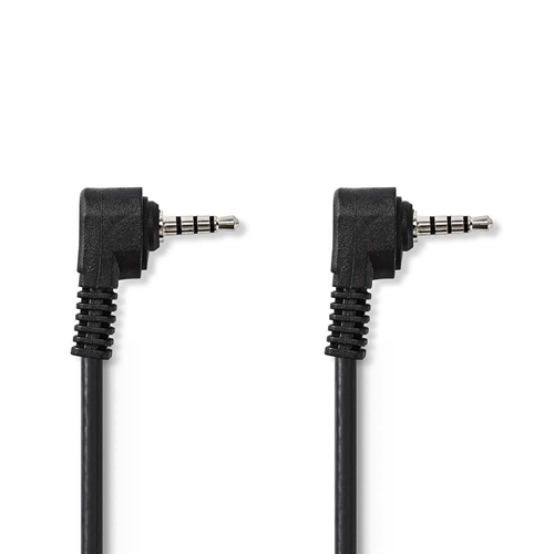 3.5 mm AV cable | AV 3.5 mm male - AV 3.5 mm male | 1.0 m | Black