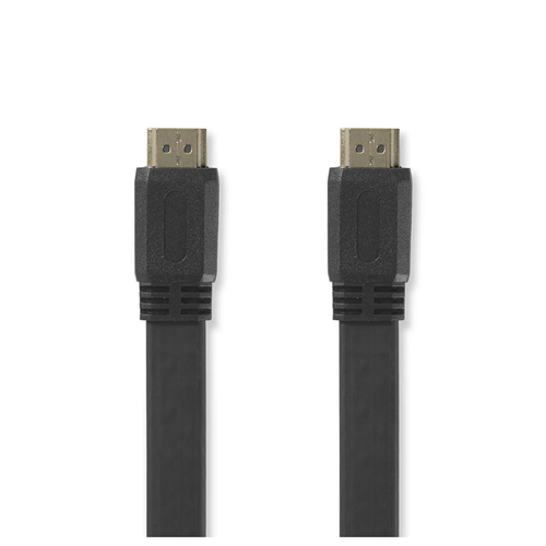 High -speed HDMI ™ cable with Ethernet flat cable | HDMI connector - HDMI connector | 2.0 m | Black