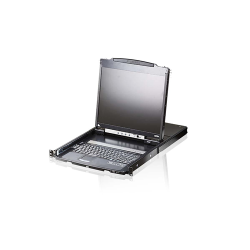 1-Port KVM Switch 19 "schwarze LCD-Konsole