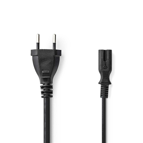 Power cable | Swiss plug-IEC-320-C7 | 3.0 m | Black