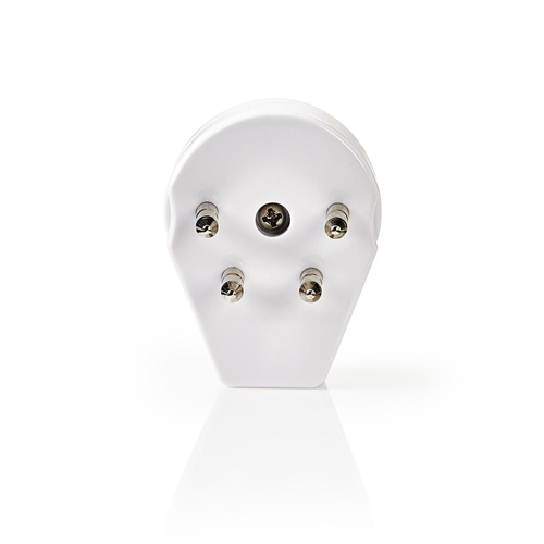 Socket de pared para telecomunicaciones | Conector holandés - RJ11 Mujer | Blanco