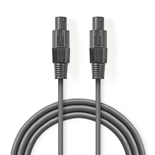 Cavo Altoparlante da 1,5 mm² | Femmina a 2 Pin Altoparlante - Femmina a 2 Pin Altoparlante | 3.0 m | Grigio