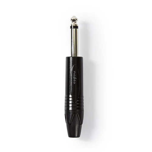 Mono audio connector | 6.35 mm male | Black