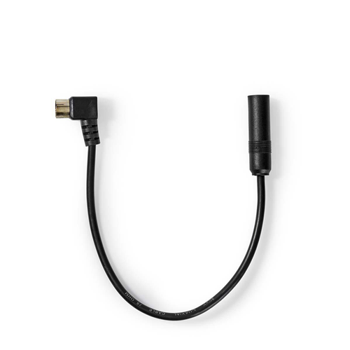 Câble de voiture Autonna | Male coaxial - Antenne de voiture féminine | 0,25 m | Noir