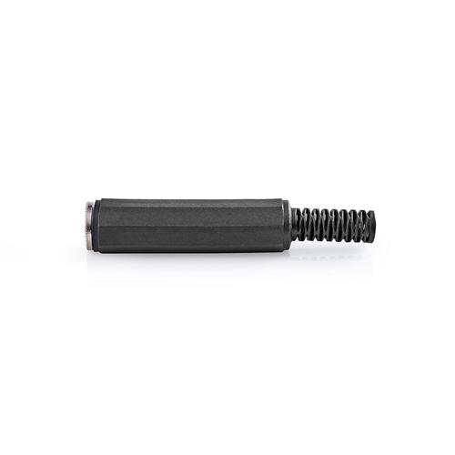 Conector estéreo Jack | 6.35 mm de mujer | 25 piezas | Negro