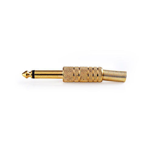Jack Mono connector | 6.35 mm male | 25 pieces | Gold plated