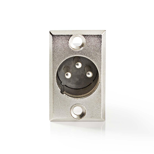 Chassis XLR support | 3 -pin xlr male | 25 pieces | Metal
