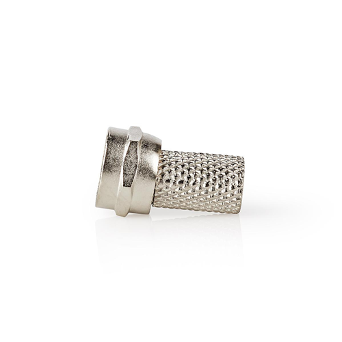 Conector f | Hombre | Para cables coaxiales de 7.0 mm | 25 piezas | Metal