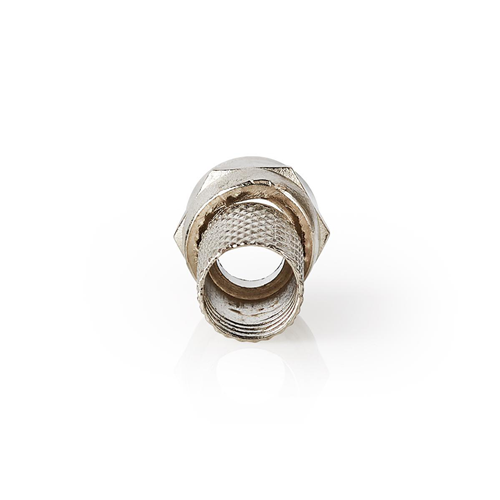 Conector f | Hombre | Para cables coaxiales de 7,5 mm | 25 piezas | Metal