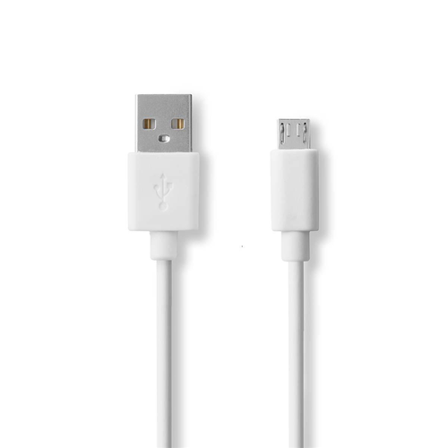 Cable USB 2.0 | Macho - micro b macho | 1.0 m | Blanco