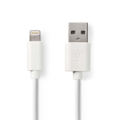Cavo di Sincronizzazione e Ricarica | Apple Lightning - USB-A Maschio | 1,00 m | Bianco