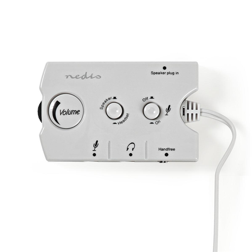 Switch Audio Analogico | Maschio da 2 x 3,5 mm | Femmina da 3 x 3,5 mm + Femmina da 2,5 mm | Avorio