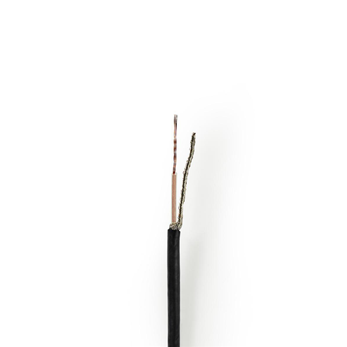 Coaxial cable | RG174 | 100 m | Coil | Black