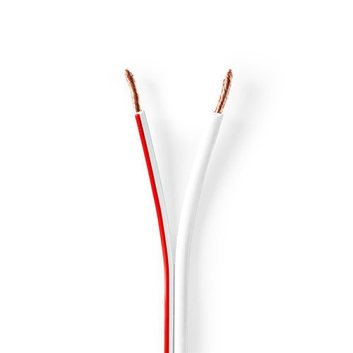 Lautsprecherkabel | 2x 2,50 mm2 | 50,0 m | Spule | Weiß