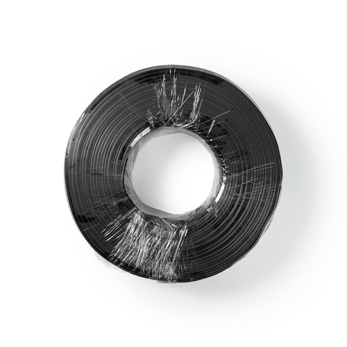 Câble RCA | 2x 0,15 mm2 | 100 m | Roulant | Noir