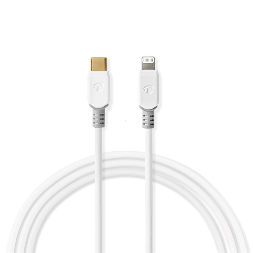 Cavo Apple Lightning | Maschio Apple Lightning a 8 Pin - USB-C | 3 m | Bianco