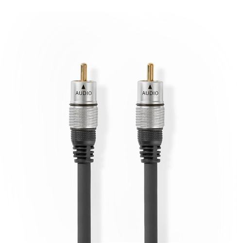 Digitales Audiokabel | Männlicher RCA - männlicher RCA | 10,0 m | Anthrazit