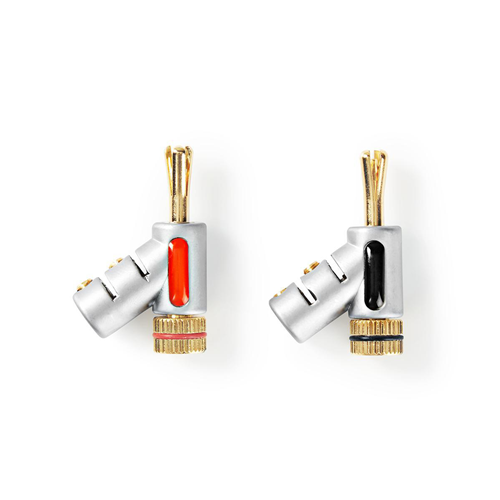 Connettore a Banana | Maschio - Femmina | Metallo | Argento