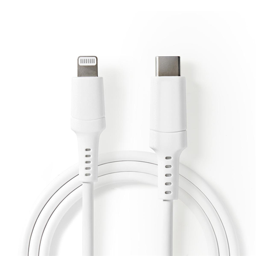 Câble Lightning Apple | Male Apple Lightning 8 broches - USB -C ™ | 2,0 m | Blanc