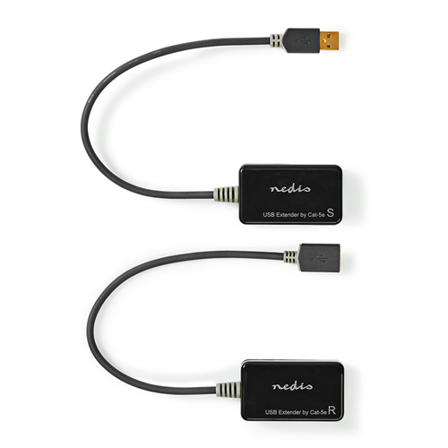 Câble d'extension USB 2.0 | Mâle - Une femme | 50,0 m | Noir
