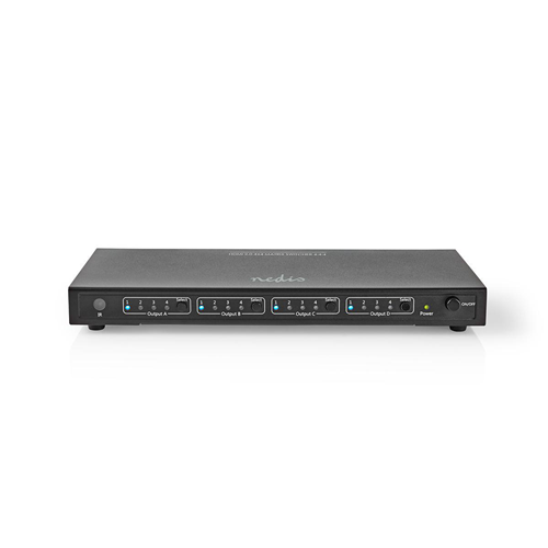 Switch HDMI ™ Matrix | Porta 4-4 - 4 entradas HDMI ™ | 4 salidas HDMI ™ RS232 + Ethernet | 4K a 60 Hz