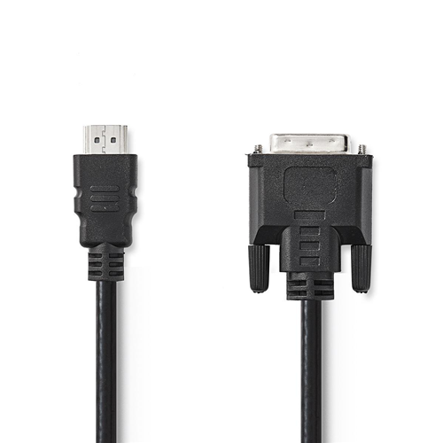 HDMI ™ -DVI cable | HDMI ™ connector | Male DVI 24+1 pin | 2.0 m | Black