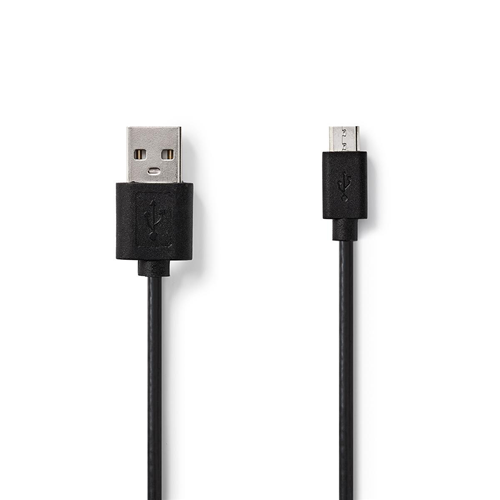 USB 2.0 cable | Male a | Male micro b | 0.5 m | Black