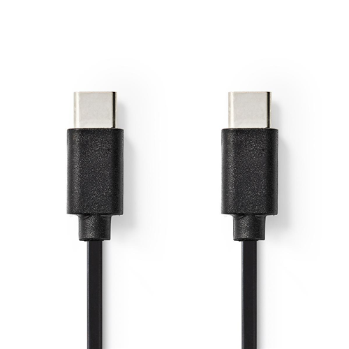 Synchronisation und Ladekabel | USB-C ™ Männlich | USB-C ™ Männlich | 1,0 m | Schwarz