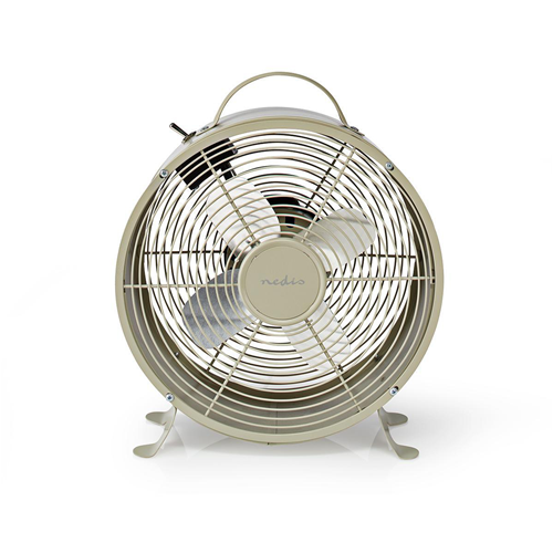 Rétro Table Fan | 25 cm Durchmesser | 2 Geschwindigkeit | Grau