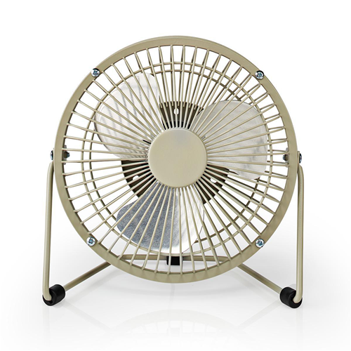 Mini Metal fan | Diameter of 15 cm | USB power supply | Grey