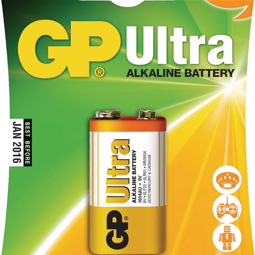 Batterie alcaline 9 V Ultra 1-blister