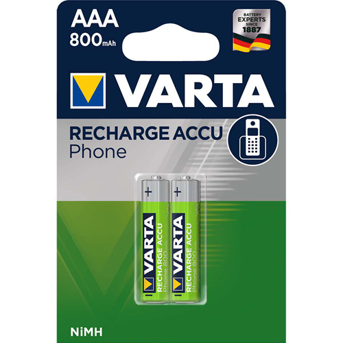 Batterie NIMH rechargeable AAA 1.2 V 750 MAH 2-BLISTER