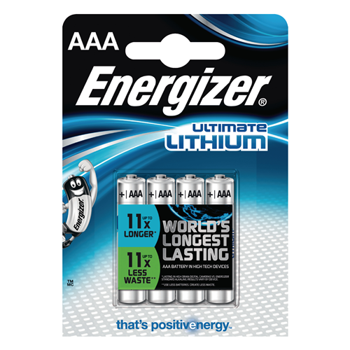 Lithium battery AAA 1.5 V Ultimate 4-BLISTER