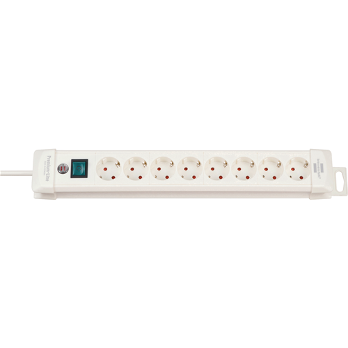Premium-line 8-way 3.00 m white extension-overpilling protection