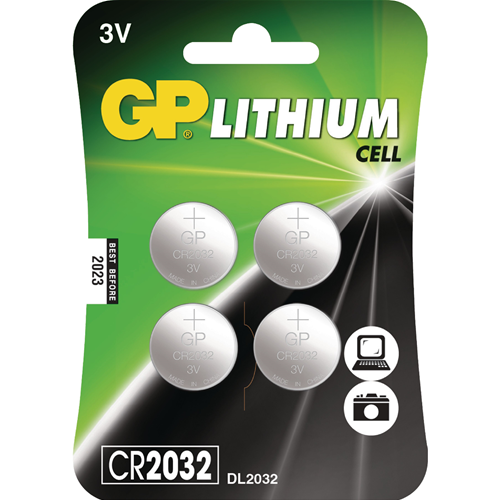 Pulsante Litio CR2032 3 V-Blister Card