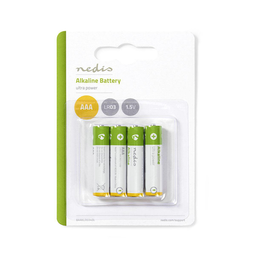AAA Alkaline Batterie | 1,5 V | 4 Stücke | Blase