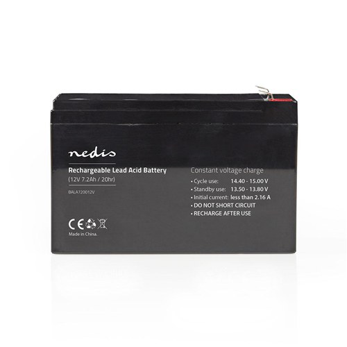12V-rechargeable lead-leading battery | 7200 mAh | 151 x 65 x 95 mm