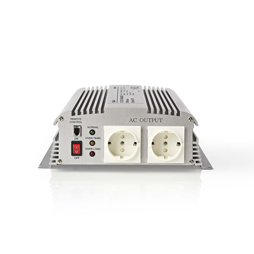 Onda sinusoidal modificada con inversor de potencia | 12 V CC - 230 V CA | 1700 W | 2x Schuko tomó