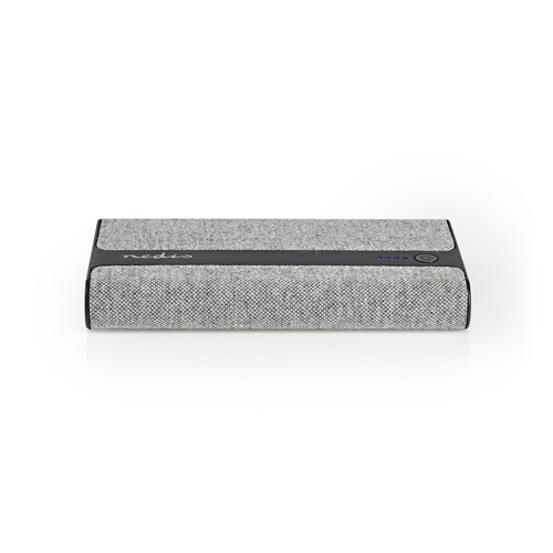 Power Bank in Tessuto | 10.000 mAh | 2 USB-A da 2 A (Max) | Grigio