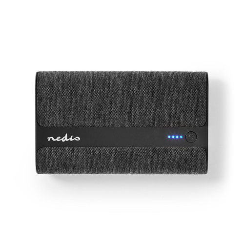 Power Bank in Tessuto | 15.000 mAh | 2 USB-A da 2 A (Max) | Nero